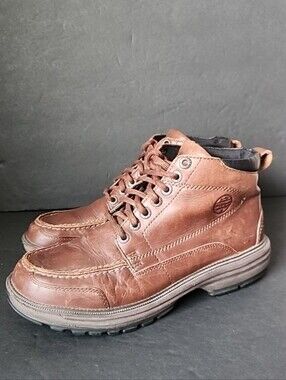 Tommy Hilfiger Brown Leather Boots Mens Size 9M
